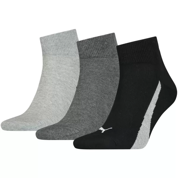  Zokni PUMA UNISEX LIFESTYLE QUARTER 3P 90795201 FEKETE/FEHÉR 