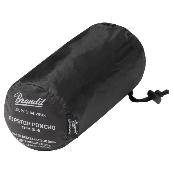  Poncho esőkabát BRANDIT RIPSTOP BD3169 FEKETE 