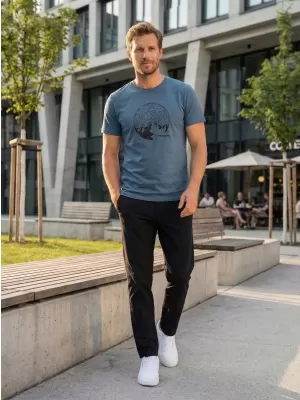 Pánské triko ALTISPORT CARRYOVER ALM172129 DENIM
