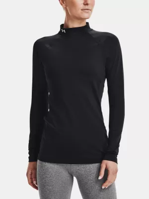 Női póló UNDER ARMOUR UA CG AUTHENTICS MOCKNECK 1368702-001 FEKETE