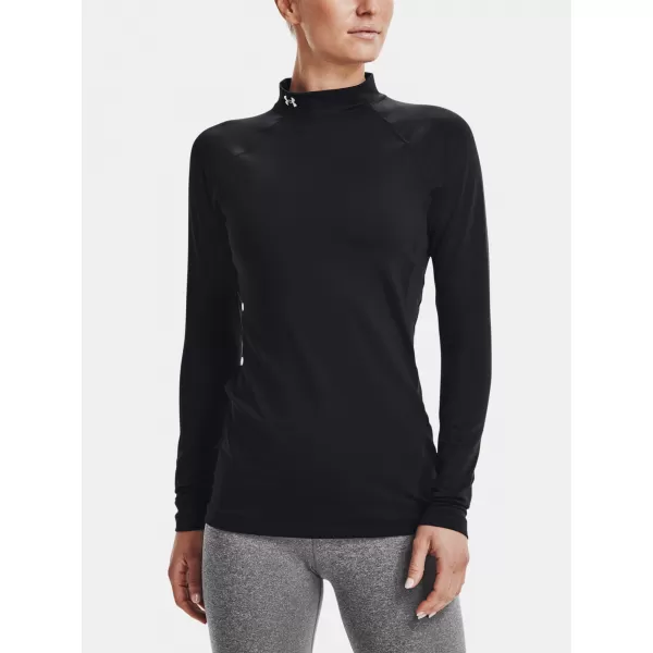  Női póló UNDER ARMOUR UA CG AUTHENTICS MOCKNECK 1368702-001 FEKETE 