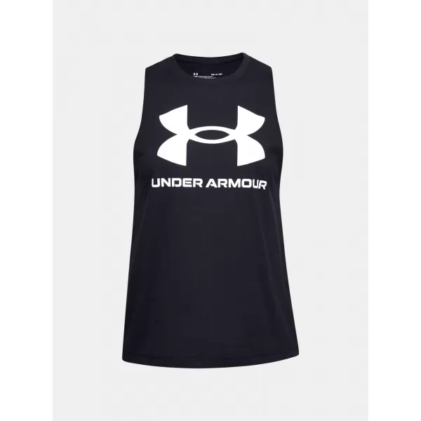  Női felső UNDER ARMOUR SPORTSTYLE GRAPHIC TANK 1356297-001 FEKETE 