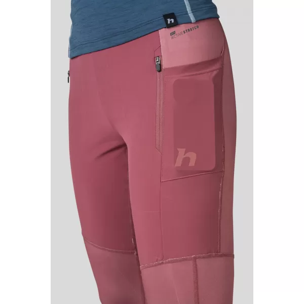  Női leggings HANNAH ELISA PRO HERVADT ROSE/ROAN ROUGE 