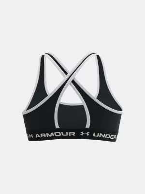 Lány melltartó UNDER ARMOUR G CROSSBACK MID SOLID 1369971-001 FEKETE