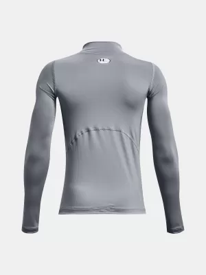 Fiú póló UNDER ARMOUR UA HG ARMOUR MOCK LS 1369477-035 SZÜRKE