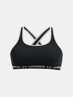 Lány melltartó UNDER ARMOUR G CROSSBACK MID SOLID 1369971-001 FEKETE