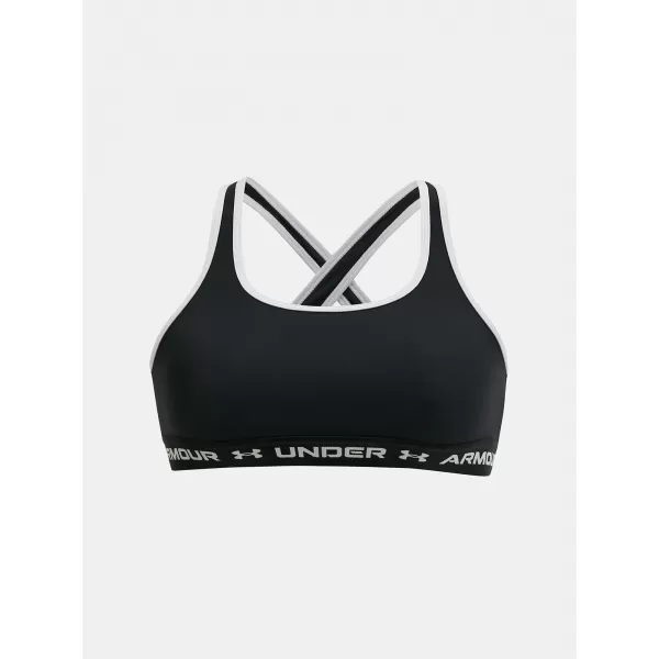  Lány melltartó UNDER ARMOUR G CROSSBACK MID SOLID 1369971-001 FEKETE 