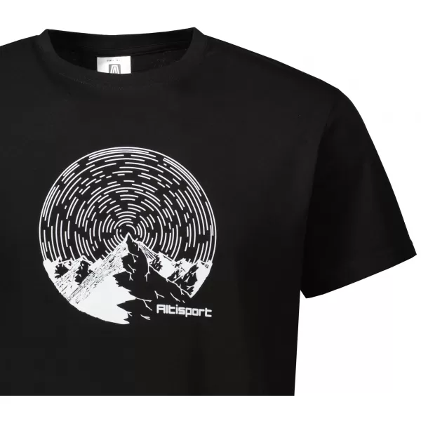  Pánské triko ALTISPORT CARRYOVER ALM172129 ČERNOBÍLÁ 