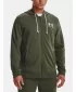 Férfi pulóver UNDER ARMOUR UA RIVAL TERRY LC FZ 1370409-390 ZÖLD