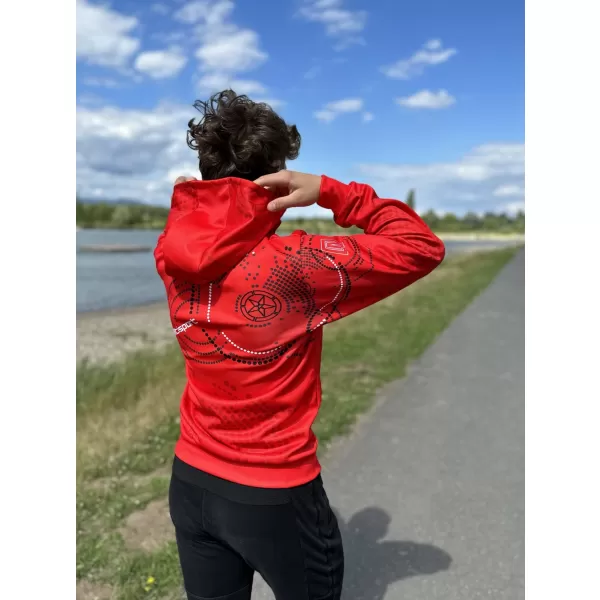  Prémium férfi pulóver ALTISPORT SWE/ALM06S07 PIROS 