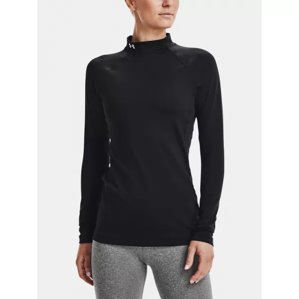  Női póló UNDER ARMOUR UA CG AUTHENTICS MOCKNECK 1368702-001 FEKETE 