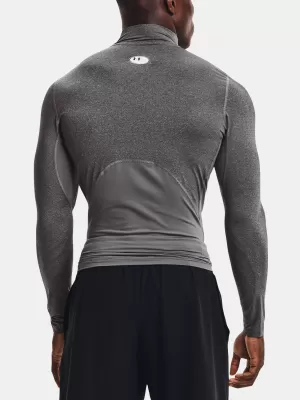 Férfi póló UNDER ARMOUR HG ARMOUR COMP MOCK LS 1369606-090 SZÜRKE