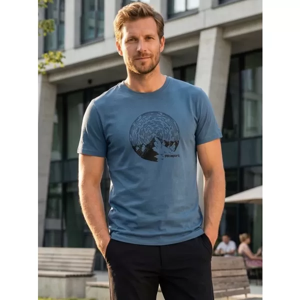  Pánské triko ALTISPORT CARRYOVER ALM172129 DENIM 