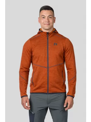 Férfi pulóver HANNAH DAMAR HOODY ÉGETETT NARANCS MEL