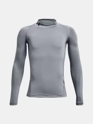 Fiú póló UNDER ARMOUR UA HG ARMOUR MOCK LS 1369477-035 SZÜRKE