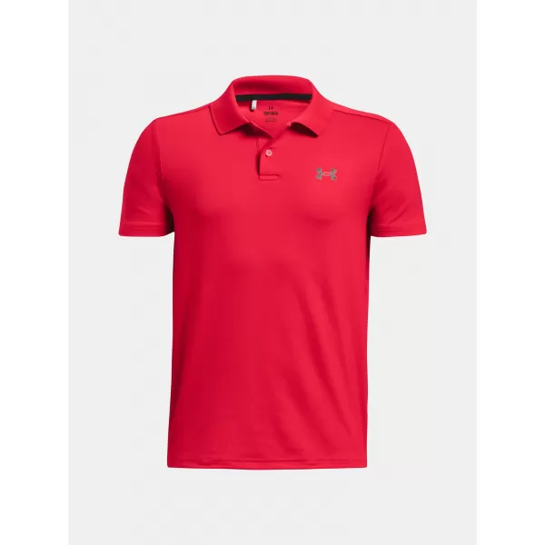  Fiú póló UNDER ARMOUR UA PERFORMANCE POLO 1377346-600 PIROS 