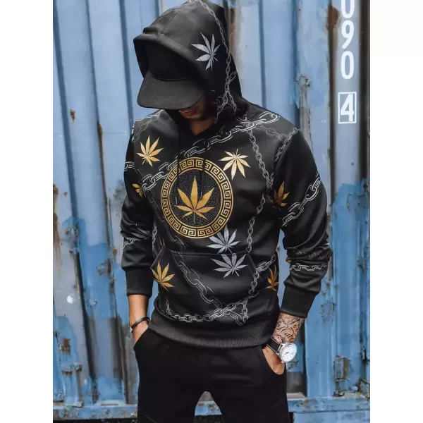  Férfi pulóver DSTREET BX5311 FEKETE 