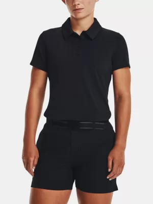 Női póló UNDER ARMOUR UA PLAYOFF SS POLO 1377335-001 FEKETE