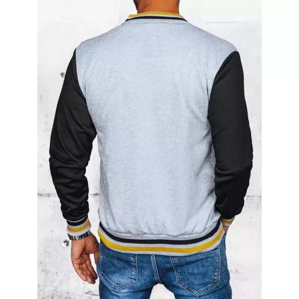  Férfi tavaszi baseball dzseki DSTREET TX4438 SZÜRKE 