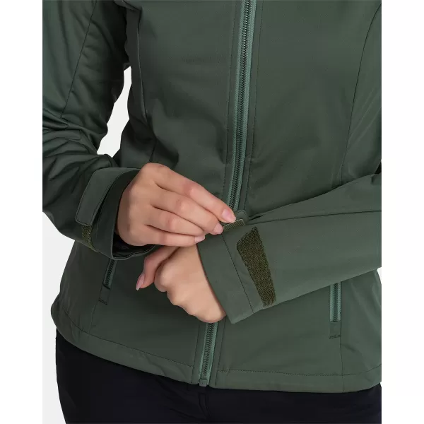  Női softshell kabát KILPI BELTRA-W TL0107KI SÖTÉTZÖLD 