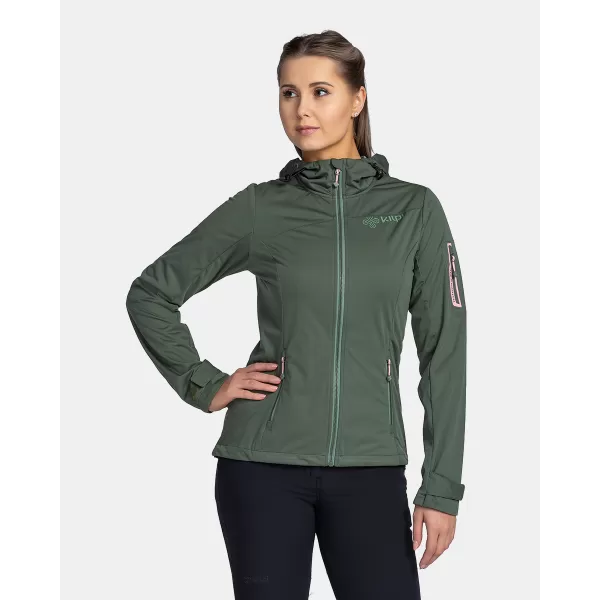 Női softshell kabát KILPI BELTRA-W TL0107KI SÖTÉTZÖLD 