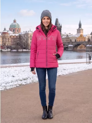 Női téli kabát KIXMI RITA RÓZSASZÍN