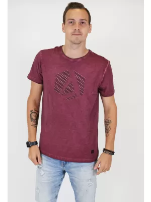 Férfi póló ALTISPORT BARCLAY BURGUNDIA