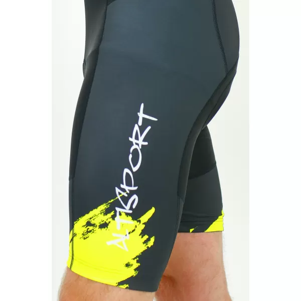  Férfi prémium kerékpáros rövidnadrág ALTISPORT SWE/ALM01S13 NEON SÁRGA 