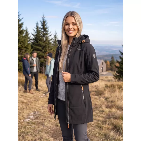 Női softshell kabát ALTISPORT MAGGA LCTB220 FEKETE 