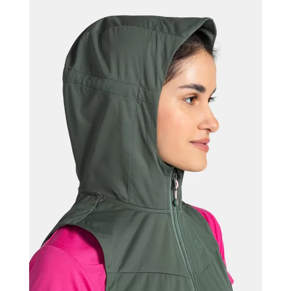  Női softshell mellény KILPI MONILEA-W TL0111KI SÖTÉTZÖLD 