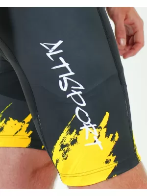 Férfi prémium kerékpáros rövidnadrág ALTISPORT SWE/ALM01S13 SÁRGA