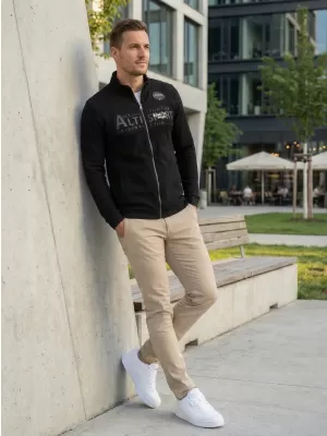 Férfi pulóver ALTISPORT BLAKE FEKETE