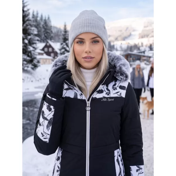  Női téli kabát ALTISPORT BIANCA FEKETE 
