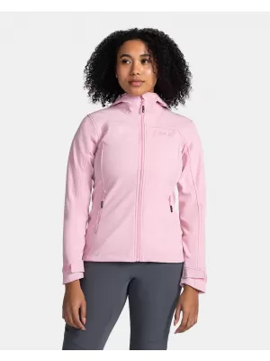 Női softshell kabát KILPI RAVIA-W TL0109KI VILÁGOS RÓZSASZÍN