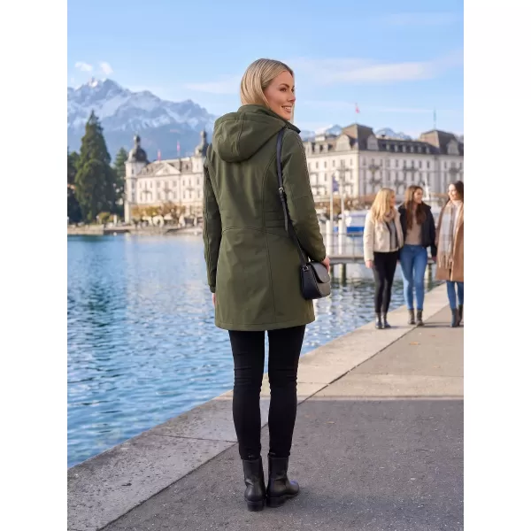  Női softshell kabát KIXMI RHODIE KATONAI 