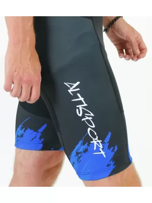 Férfi prémium kerékpáros rövidnadrág ALTISPORT SWE/ALM01S13 KÉK