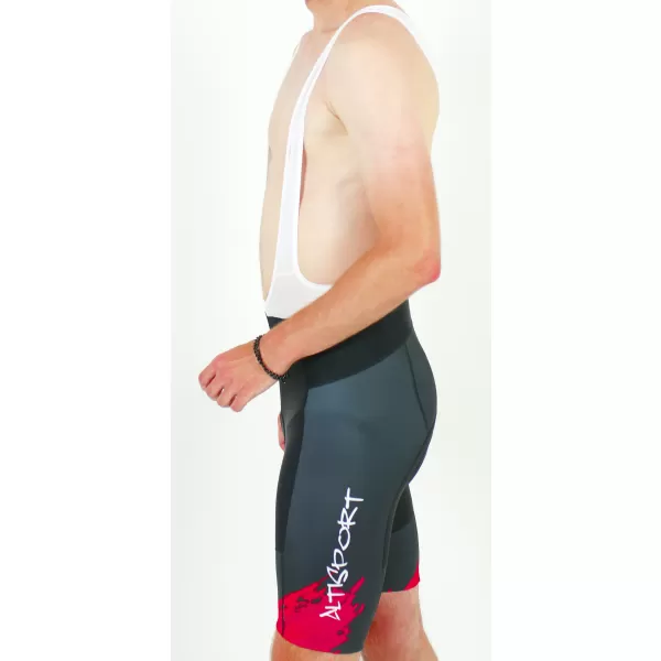  Férfi prémium kerékpáros rövidnadrág ALTISPORT SWE/ALM01S13 PIROS 