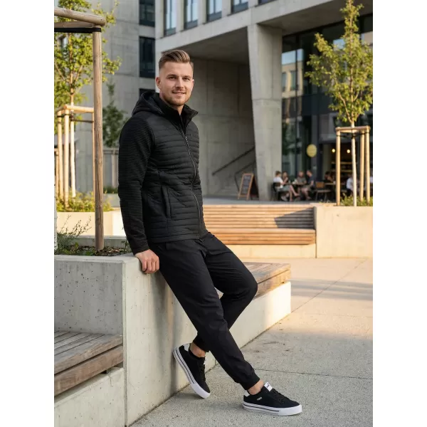  Férfi softshell kabát KIXMI RAFAEL FEKETE 