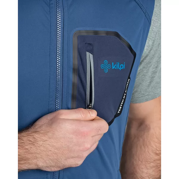  Férfi softshell mellény KILPI RIELLO-M TM0111KI SÖTÉTKÉK 
