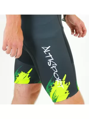 Férfi prémium kerékpáros rövidnadrág ALTISPORT SWE/ALM01S13 ZÖLD