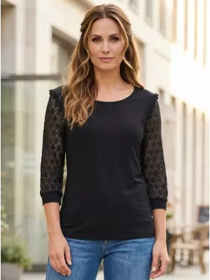 Női póló KIXMI REBECA FEKETE