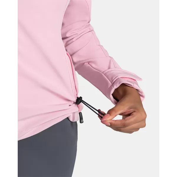  Női softshell kabát KILPI RAVIA-W TL0109KI VILÁGOS RÓZSASZÍN 