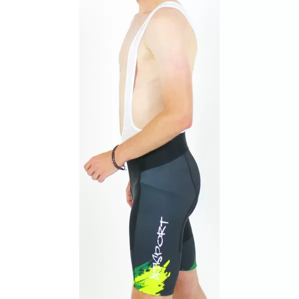  Férfi prémium kerékpáros rövidnadrág ALTISPORT SWE/ALM01S13 ZÖLD 
