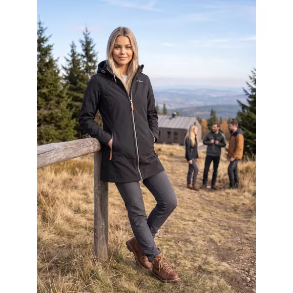  Női softshell kabát ALTISPORT MAGGA LCTB220 FEKETE 