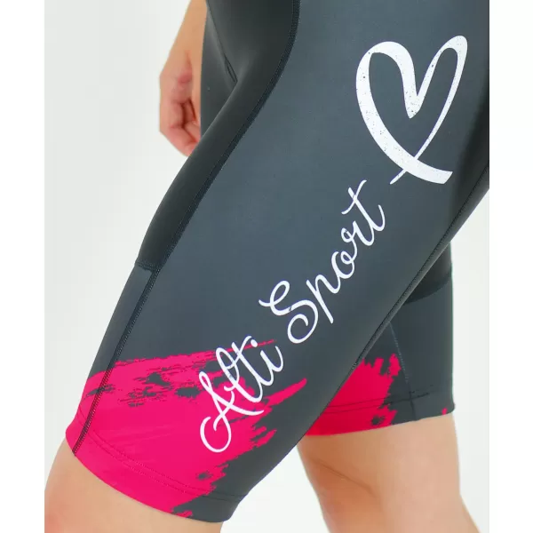  Női prémium kerékpáros rövidnadrág ALTISPORT SWE/ALW01S14 PIROS 