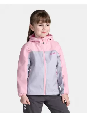 Lányos softshell kabát KILPI RAVIA-J TJ0517KI VILÁGOS RÓZSASZÍN