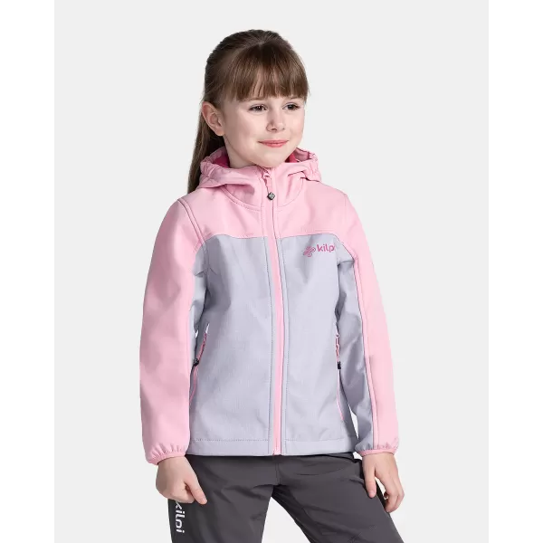  Lányos softshell kabát KILPI RAVIA-J TJ0517KI VILÁGOS RÓZSASZÍN 