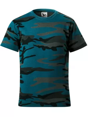Gyermek póló MALFINI CAMOUFLAGE 149 ÁLCÁZÁS/BENZIN
