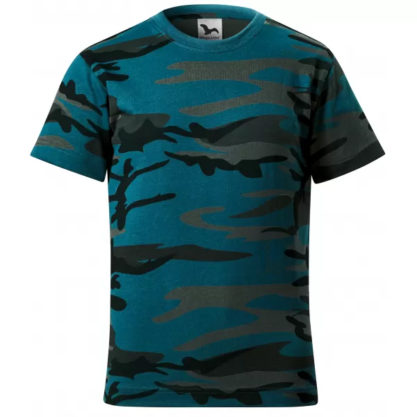  Gyermek póló MALFINI CAMOUFLAGE 149 ÁLCÁZÁS/BENZIN 