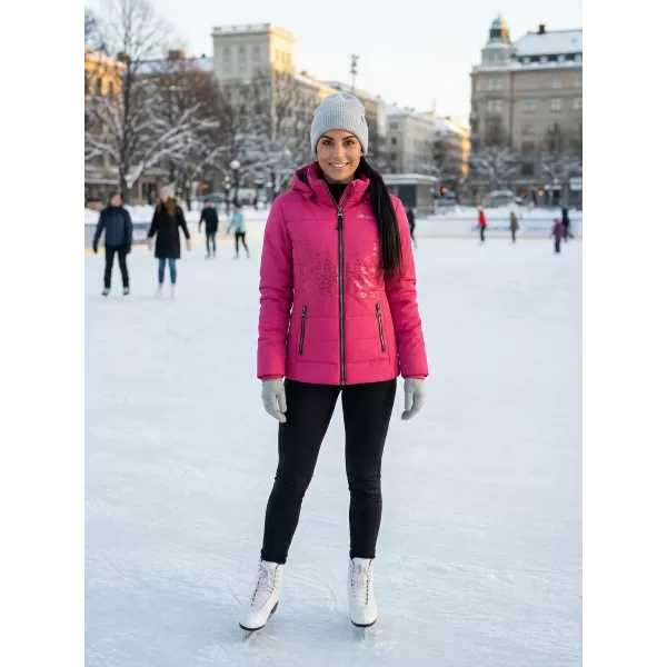  Női téli kabát ALTISPORT BEATRICE RÓZSASZÍN 